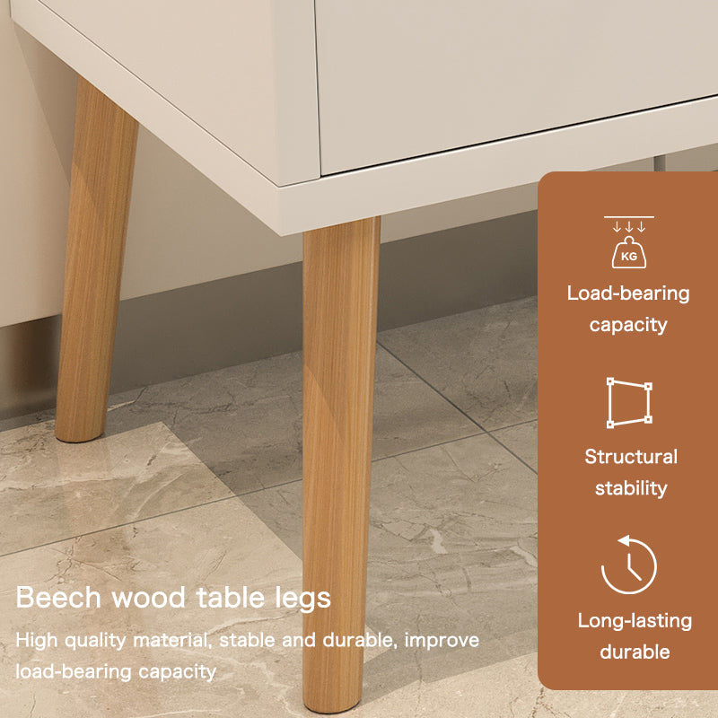 AnneFish Modern Buffet Side Cabinet, Coffee Corner Table for Living Room with Storage,  Large Top with 2 Drawers, Wooden Center Table for Home 100*35*80cm