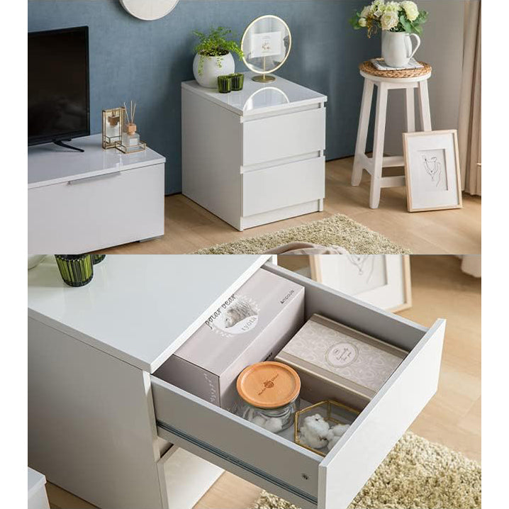 NightStand with 2 Storage Drawers